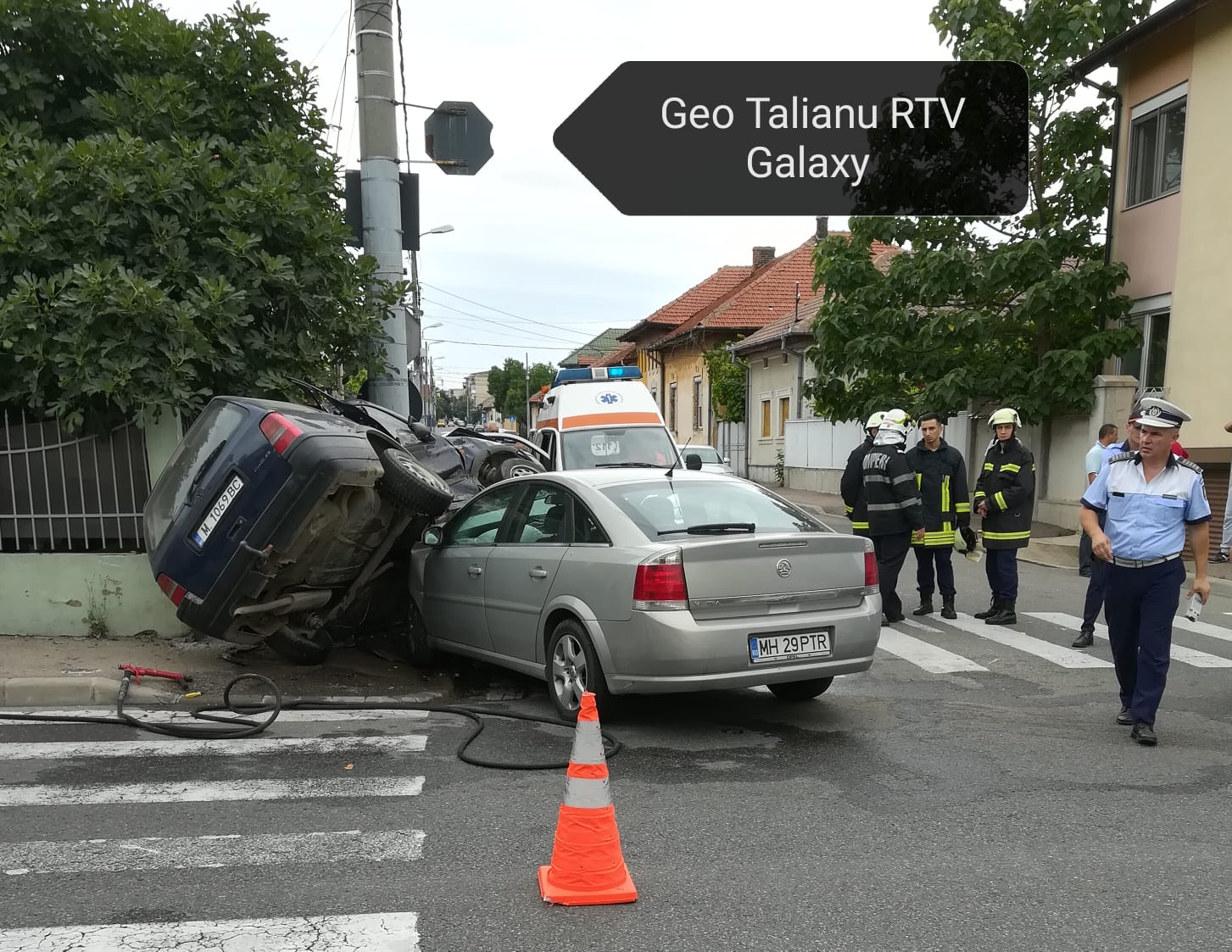 Accident rutier intersectia strazilor Maresal Averescu cu Cosbuc