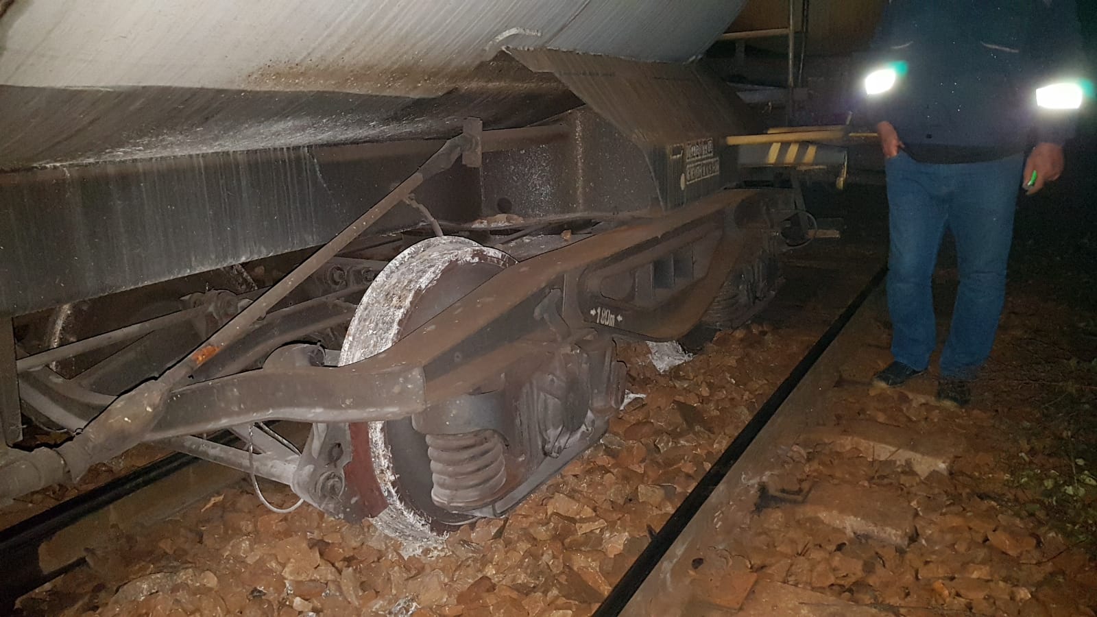 Tren de marfă deraiat in zona Balota