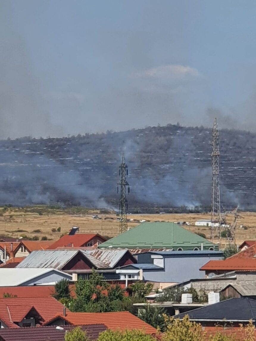 Incendiu de proportii pe centura ocolitoare a Severinului