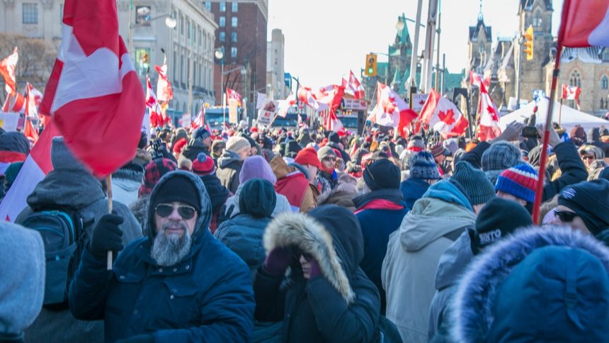 LIVE Canada: Poporul demonstrează pentru libertate