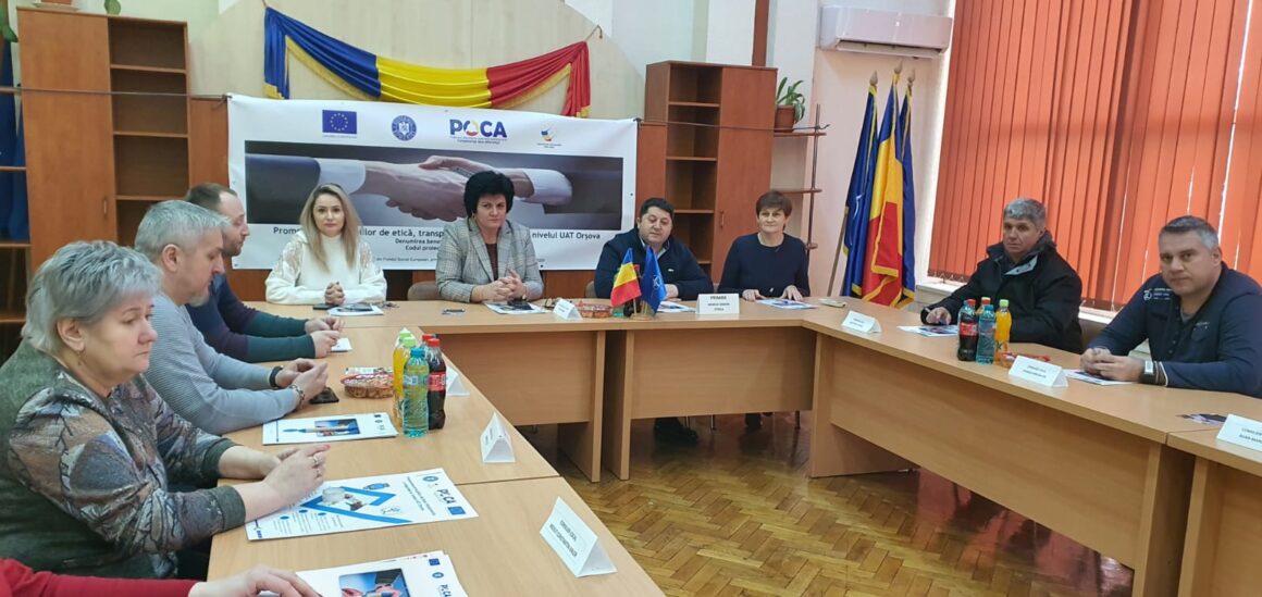 Primăria Orșova a finalizat proiectul ”Promovarea principiilor de etică, transparență și integritate la nivelul UAT Orșova”