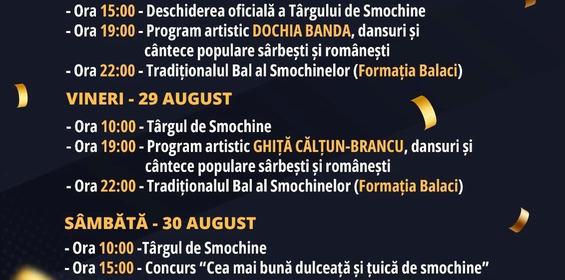 Festivalul Smochinelor Svinita 2025