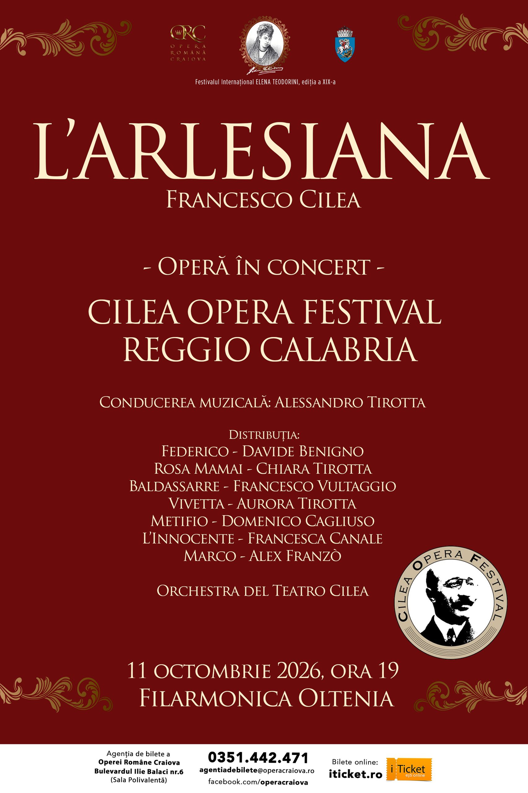 „L’Arlesiana”, evenimentul muzical al săptămânii la Opera Română Craiova